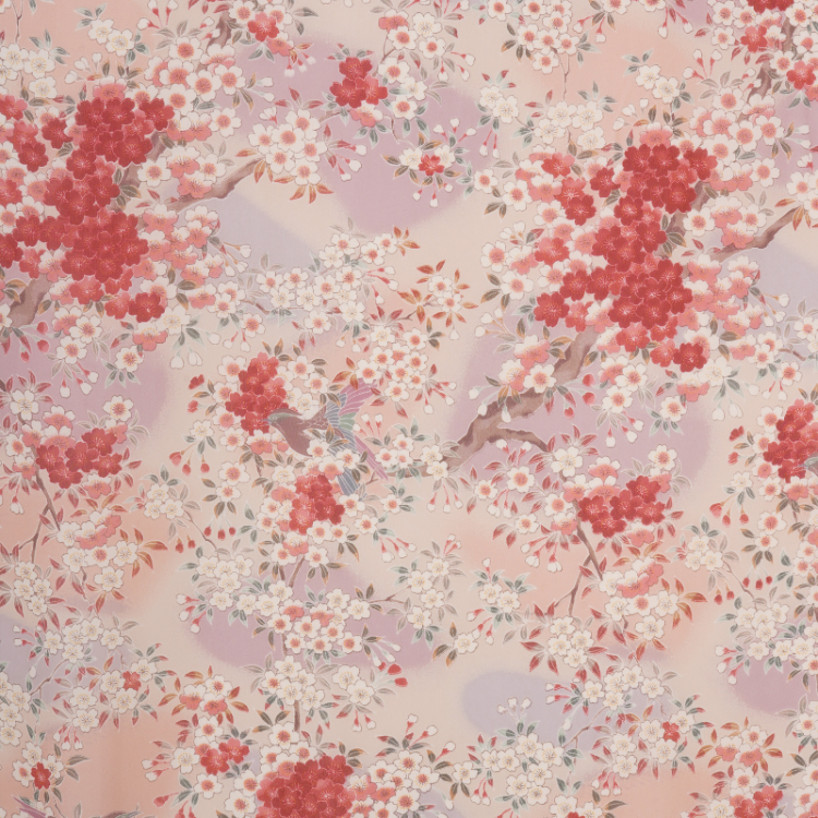 花柄 シルクストール <さくら/淡桃> | 京友禅アロハシャツ【Pagong 花柄 シルクストール <さくら/淡桃> | 京友禅アロハシャツ【Pagong