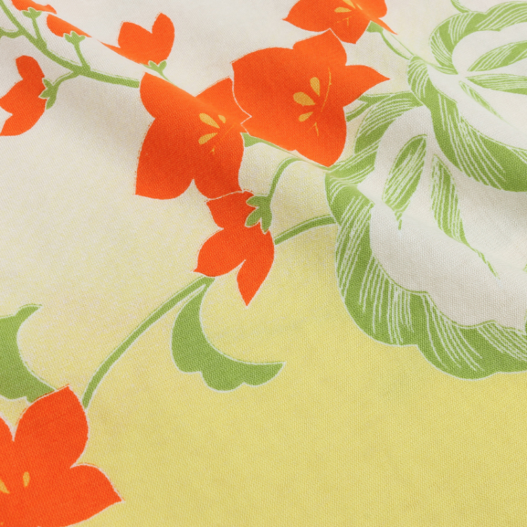 花柄 タンクトップ ＜梅と桐/黄ぼかし＞ Pagong レディース | 京友禅
