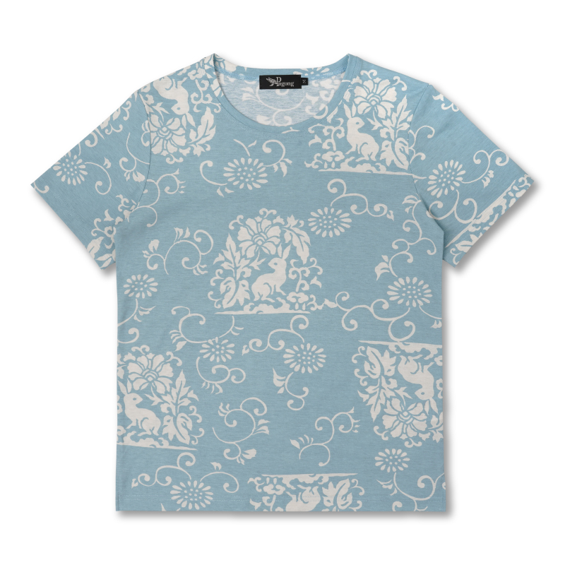 #snc パゴン Pagong カットソー Tシャツ L マルチ 半袖 花柄 和柄 レディース [919180] l11110705pp-00-m-01-pl.jpg