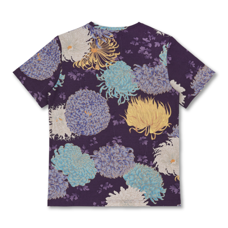 アロハ　シャツ　菊　菊紋 DUKE KAHANAMOKU】 S/S ALOHA SHIRT “CHRYSANTHEMUM” アロハ