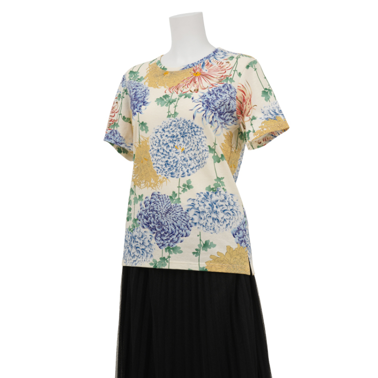 【希少】D&G 花柄プリント 半袖シャツ チムニーカラー　M〜L 希少】D&G 花柄プリント 半袖シャツ チムニーカラー M〜L