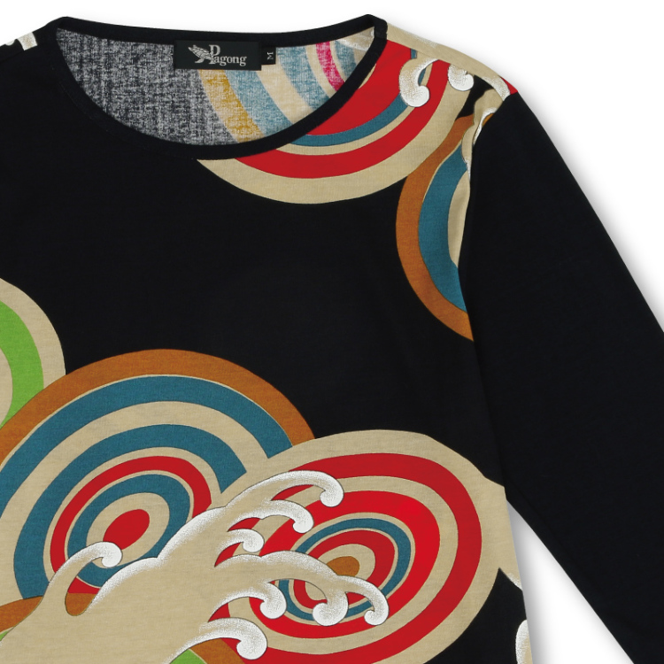 KAPITAL キャピタルSURFプリント 七分丈　長袖カットソー KAPITAL キャピタルSURFプリント 七分丈 長袖カットソー 楽天市場