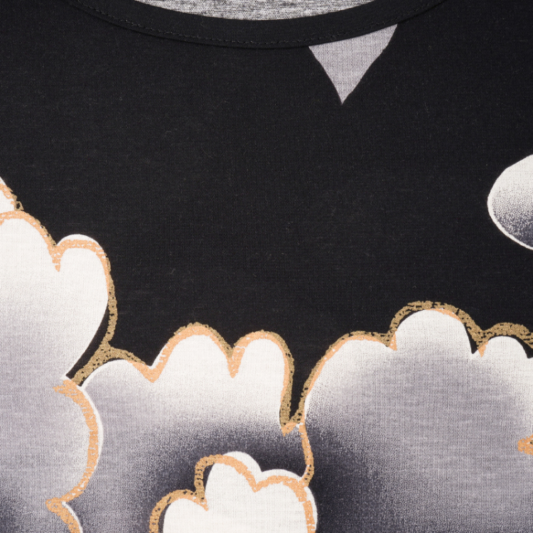 新品！パゴン大牡丹と光琳菊七分袖ワンピース 新品！パゴン大牡丹と光琳菊七分袖ワンピース - メルカリ