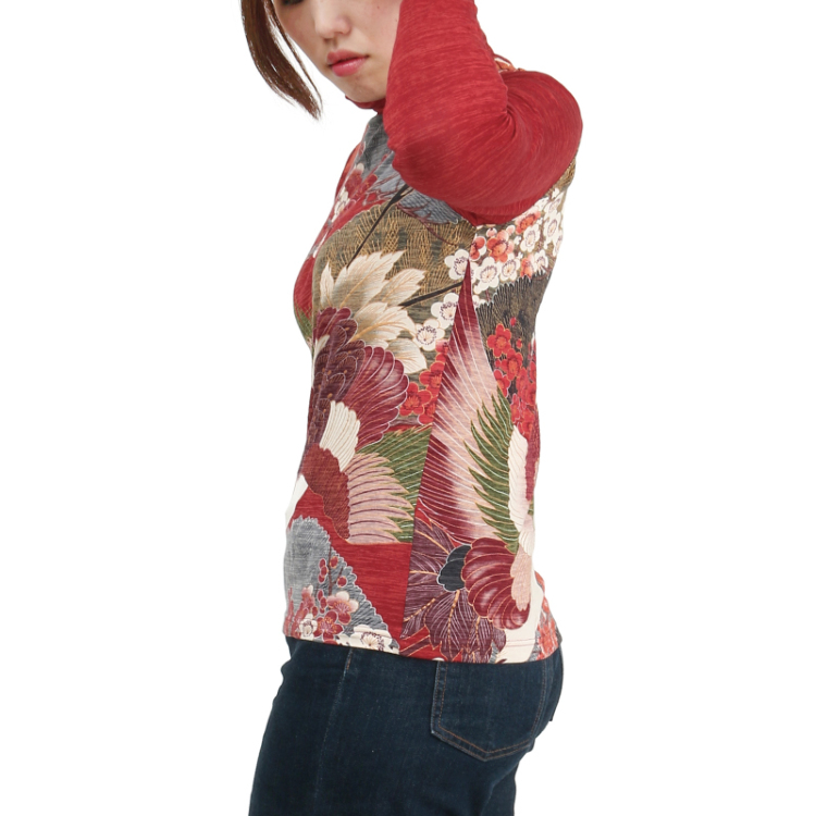 JeanPaulGaultier時計デザイン タートルネック長袖カットソー