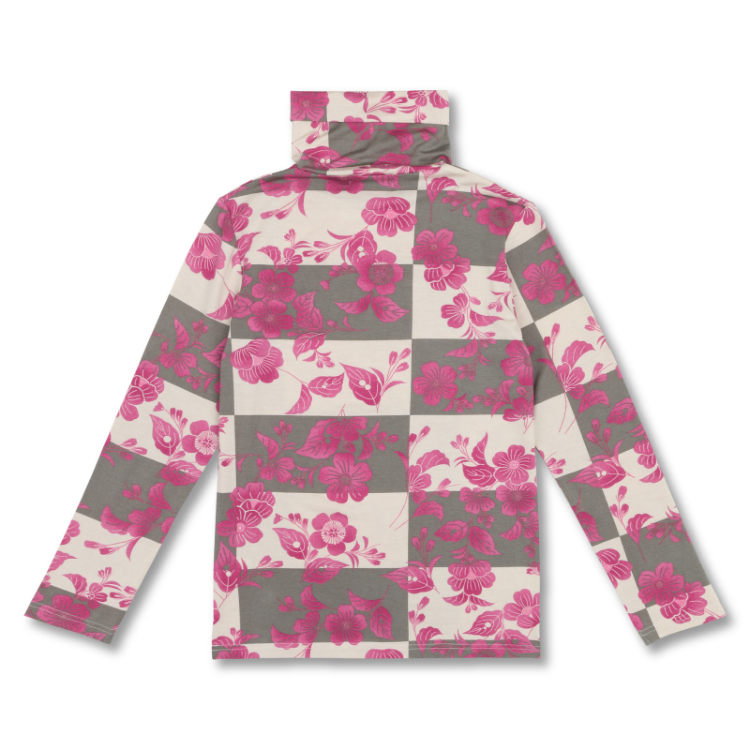 林原美術館 タートルネック長袖 紅白段桜花文摺箔 白紅 Pagong レディース 京友禅アロハシャツ Pagong 公式通販サイト Pagong ネットショップ 林原美術館 タートルネック長袖 紅白段桜花文摺箔 白紅 Pagong レディース 京友禅アロハシャツ Pagong 公式通販サイト Pagong ネットショップ