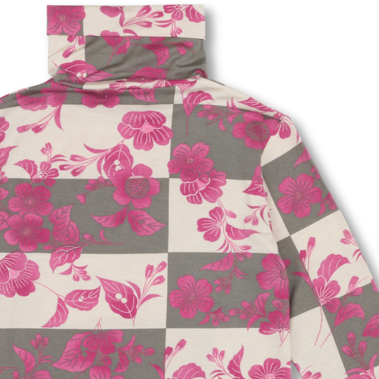 林原美術館 タートルネック長袖 紅白段桜花文摺箔 白紅 Pagong レディース 京友禅アロハシャツ Pagong 公式通販サイト Pagong ネットショップ 林原美術館 タートルネック長袖 紅白段桜花文摺箔 白紅 Pagong レディース 京友禅アロハシャツ Pagong 公式通販サイト Pagong ネットショップ