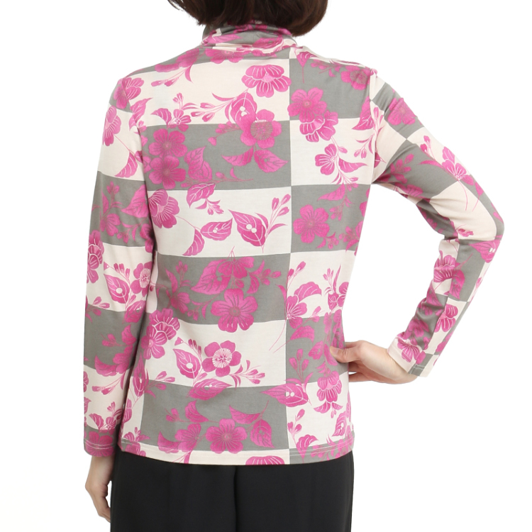 林原美術館 タートルネック長袖 紅白段桜花文摺箔 白紅 Pagong レディース 京友禅アロハシャツ Pagong 公式通販サイト Pagong ネットショップ 林原美術館 タートルネック長袖 紅白段桜花文摺箔 白紅 Pagong レディース 京友禅アロハシャツ Pagong 公式通販サイト Pagong ネットショップ