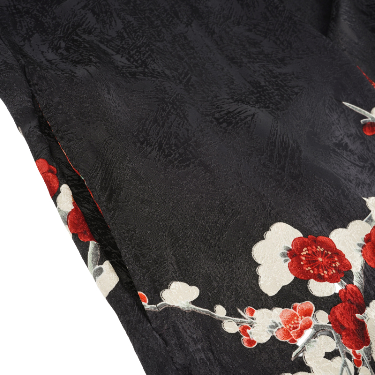 ハピ 手描き友禅 墨色 付け下げ 紋なし 残布 ハピ様専用 手描き友禅 墨色 付け下げ 紋なし 残布 - メルカリ