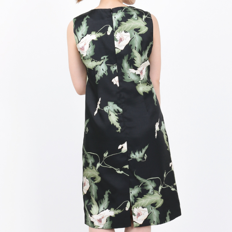 花柄 ワンピースドレス けし 黒 Pagong レディース 京友禅アロハシャツ Pagong 公式通販サイト Pagong ネットショップ