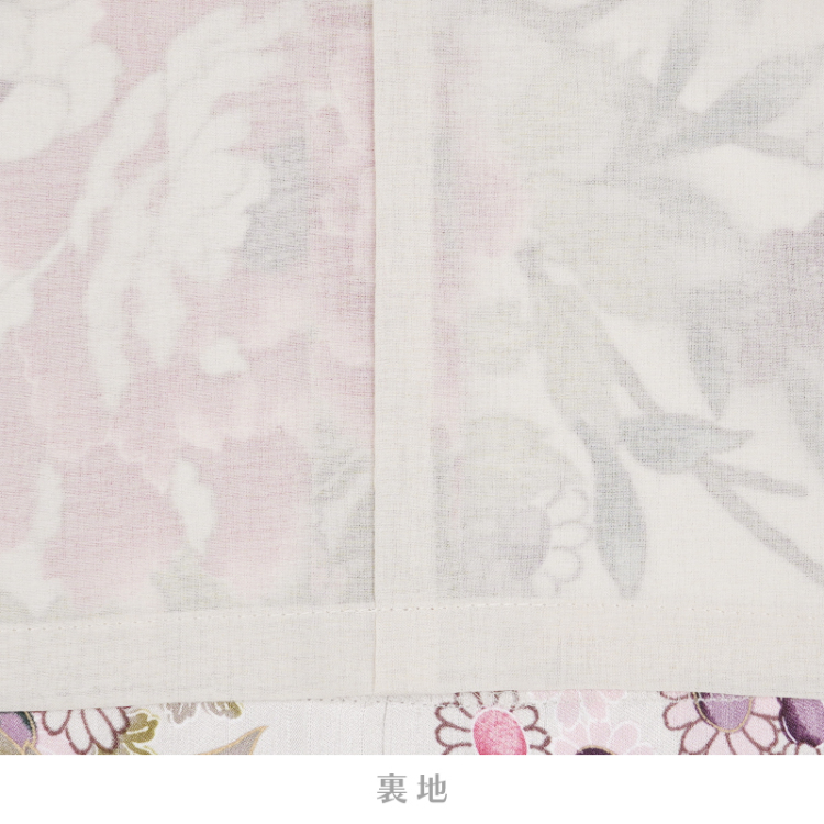 和柄 ワンピースドレスⅡ＜蔦と菊牡丹/白桃＞ | 京友禅アロハシャツ