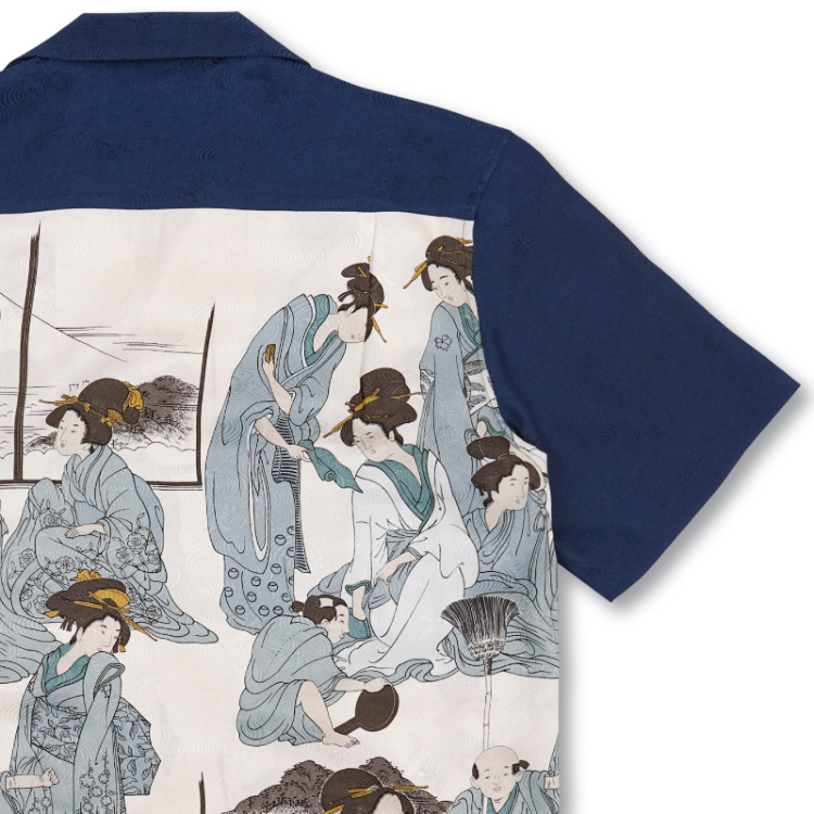 Hawaiian shirt 浮世絵 アロハシャツ WACKO MARIA 浮世絵柄 アロハ