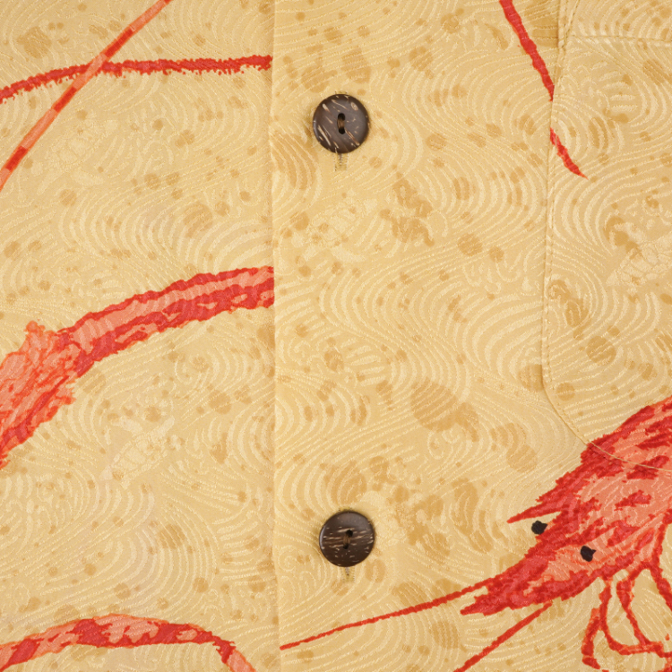 和柄 京友禅アロハシャツ ＜錦海老/黄色＞ | 京友禅アロハシャツ