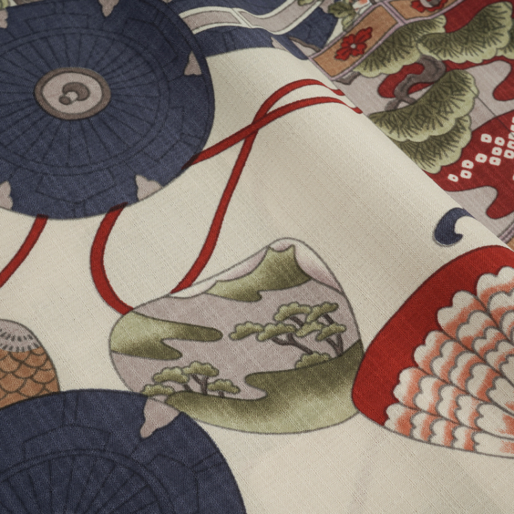花柄 ドライアロハシャツ <貝桶/白赤> | 京友禅アロハシャツ 花柄 ドライアロハシャツ <貝桶/白赤> | 京友禅アロハシャツ