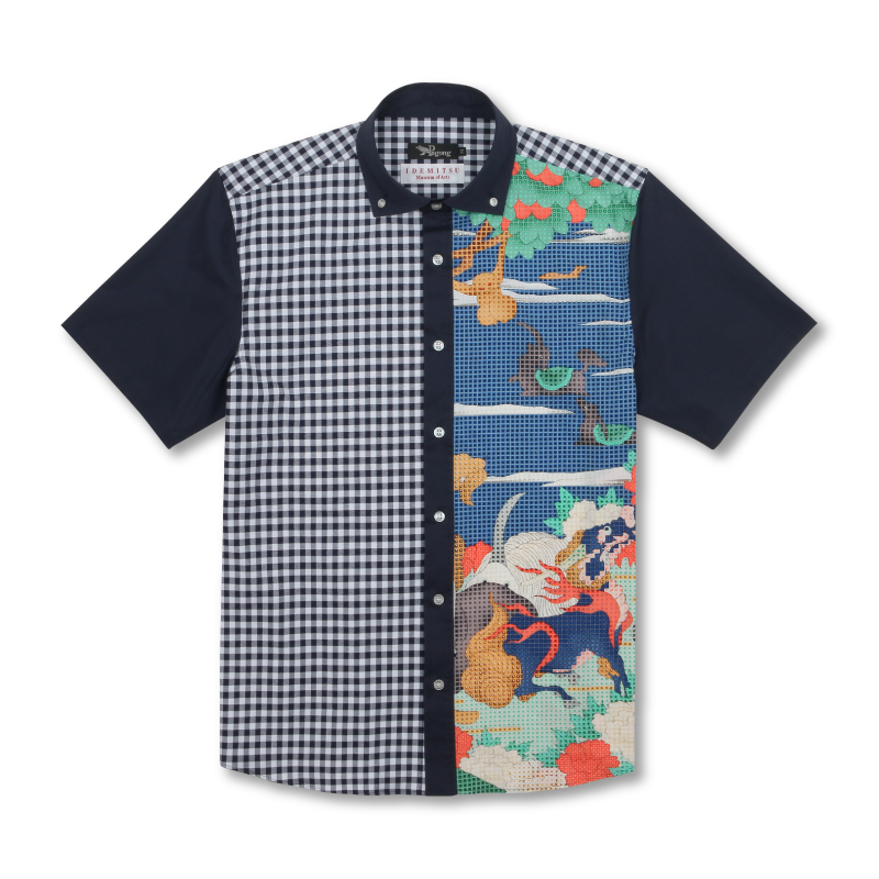 美品 KENZO jumping tiger 刺繍 ボタンダウンシャツ XS Kenzo Jumping Tiger white cotton shirt - White|F955CH4021LD01