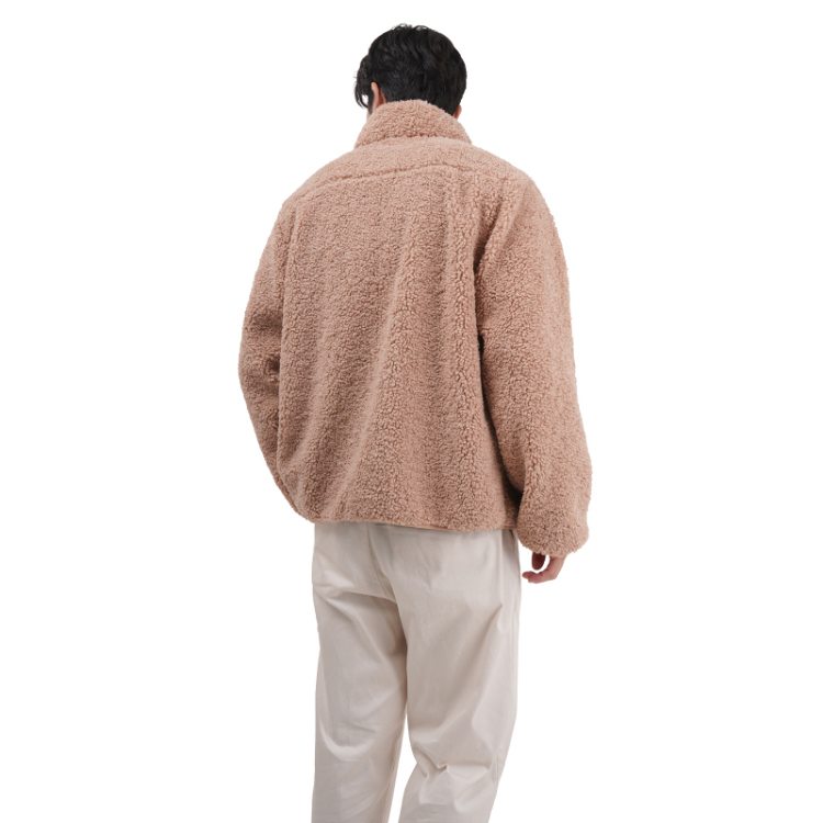 和柄 マウンテンジャケット ＜御殿鞠/淡茶×桃橙＞ | 京友禅アロハ