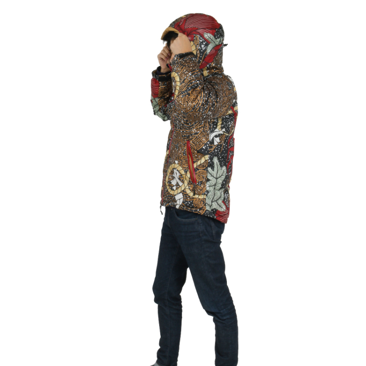 歌舞伎柄 メンズ ダウンジャケット 海老 黒赤 Pagong メンズ Pagong公式通販サイト Pagong ネットショップ